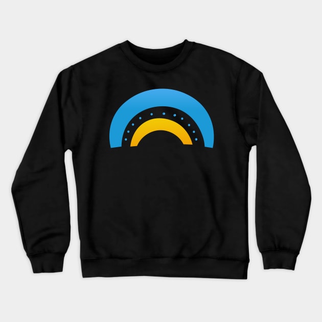 Ukrainian Rainbow Crewneck Sweatshirt by Lozovytska